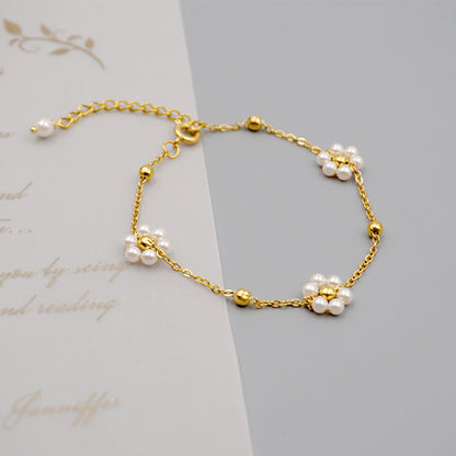 Flower Pearl Jewelry Set