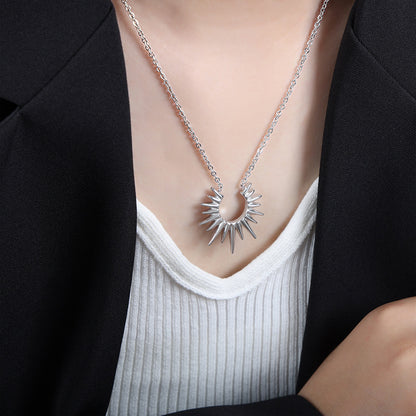 Geometric Light-Emitting Pendant Necklace