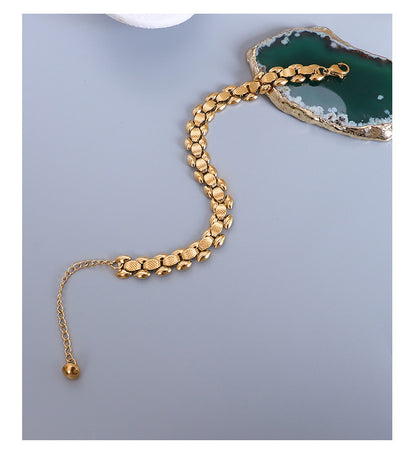 Widened 18K Gold-Plated Bracelet