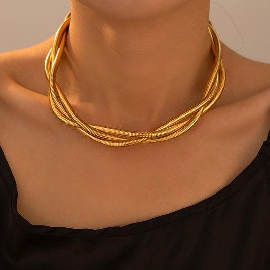 Multi-Layer Stainless Steel Necklace