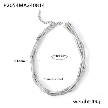 Multi-Layer Stainless Steel Necklace