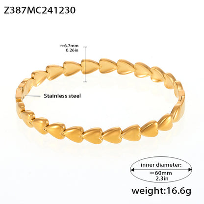 Heart Gold-Plated Bracelet