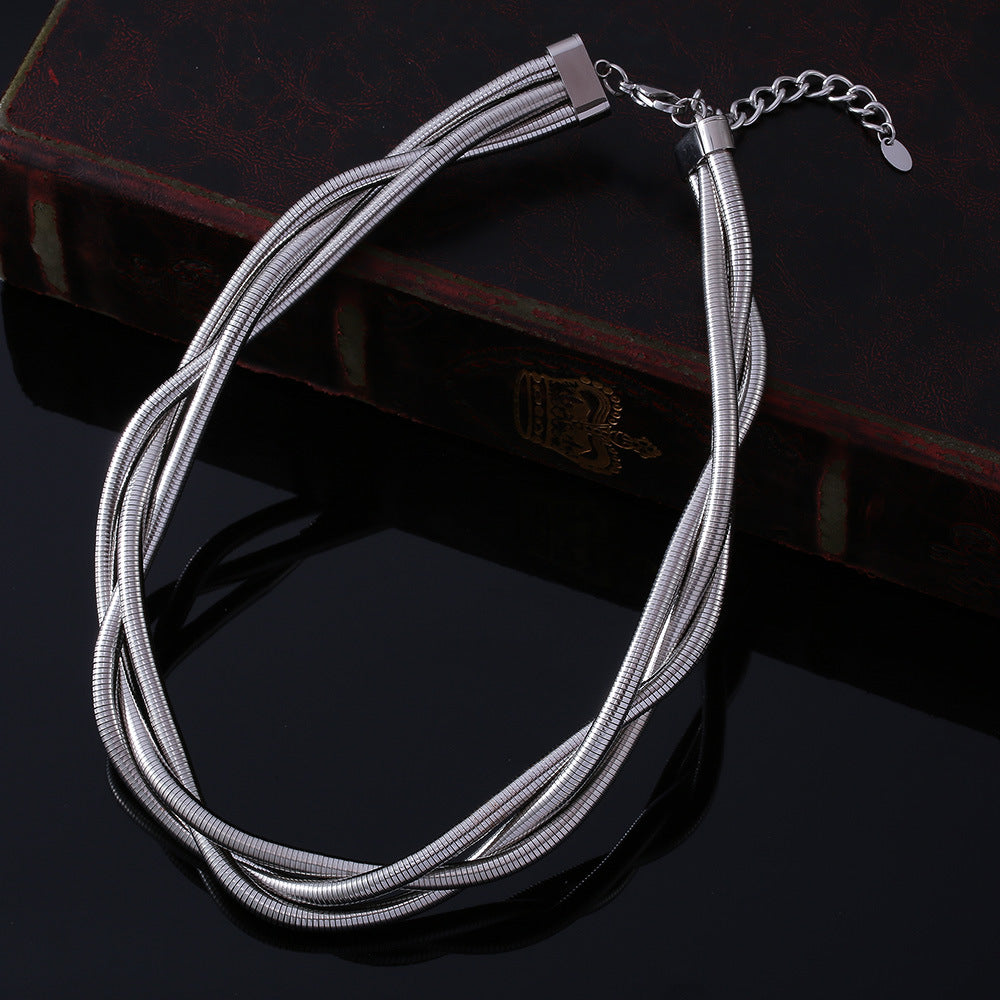 Multi-Layer Stainless Steel Necklace