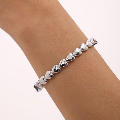 Heart Gold-Plated Bracelet