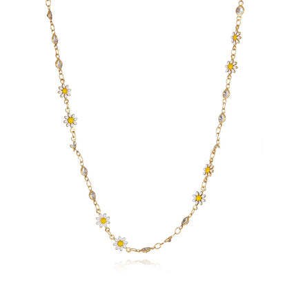 Colorful Daisy Oil Necklace